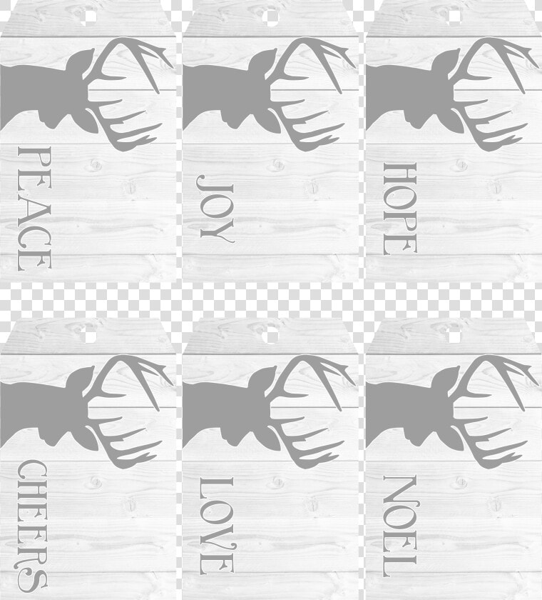 Black And White Christmas Gift Tags Printable  HD Png DownloadTransparent PNG