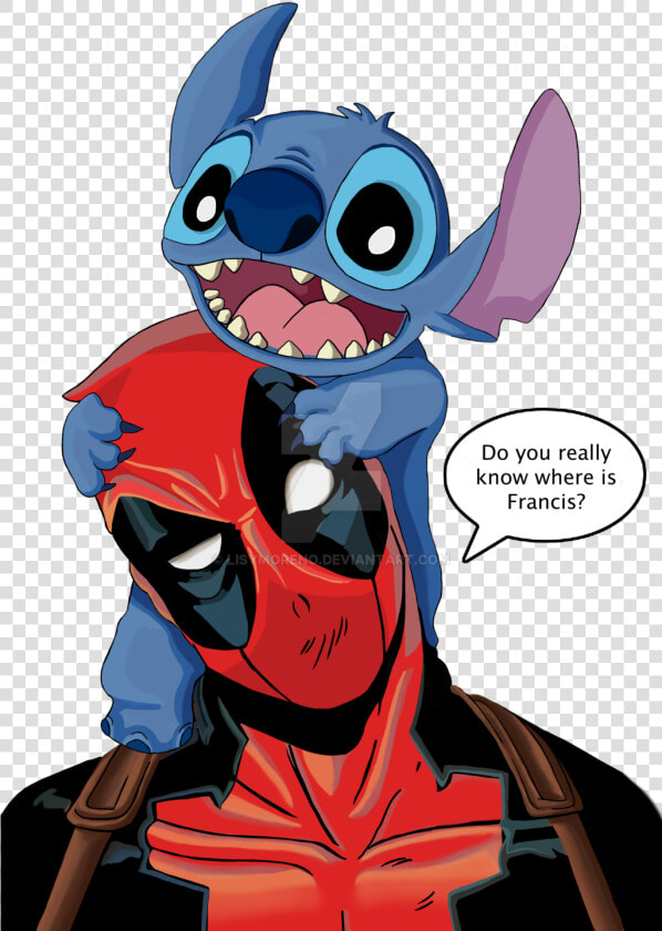 Do You Really Know   Deadpool And Stitch Drawing  HD Png DownloadTransparent PNG