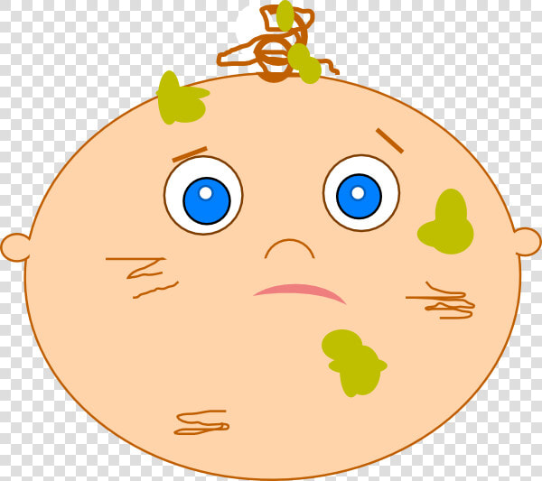 Messy Baby Svg Clip Arts   Cartoon  HD Png DownloadTransparent PNG
