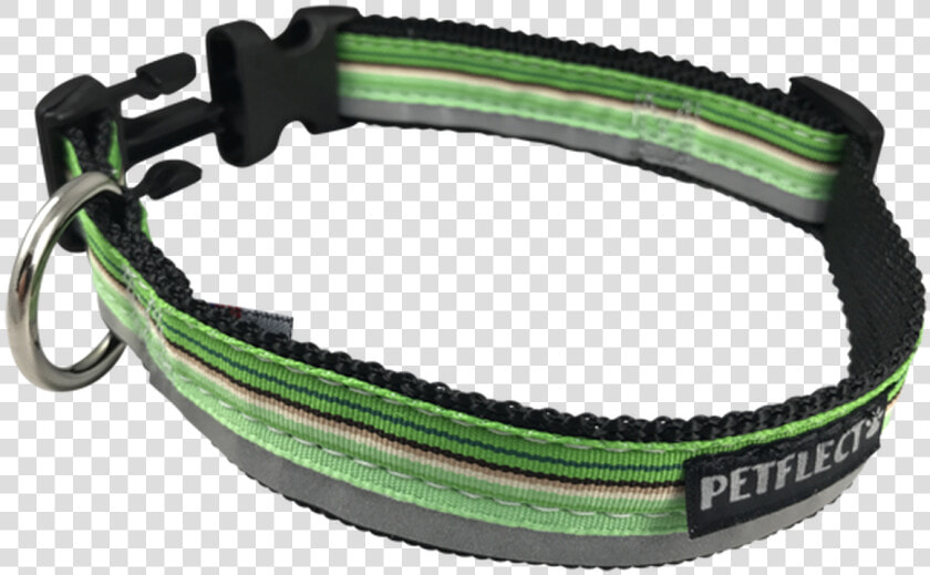 Green Horizontally Striped Dog Collar   Bracelet  HD Png DownloadTransparent PNG