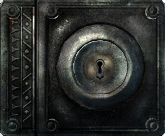 Lock   Skyrim Lock  HD Png DownloadTransparent PNG