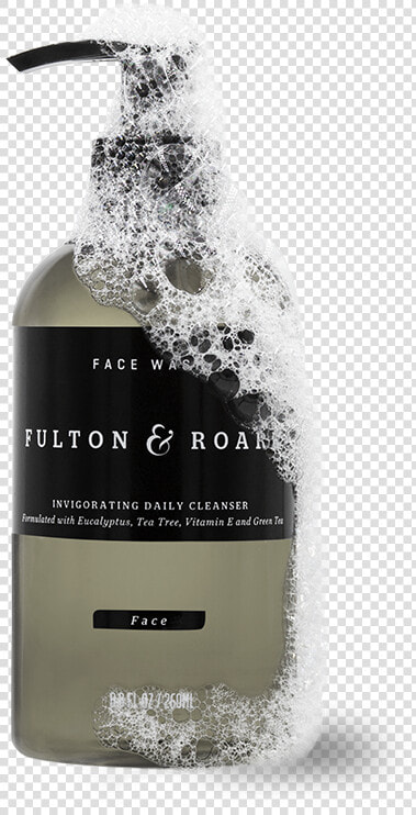 Fulton Face wash2   Glass Bottle  HD Png DownloadTransparent PNG