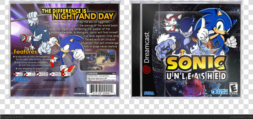 Sega Sonic Unleashed Classics Edition Xbox 360   Png   Sonic Unleashed  Transparent PngTransparent PNG