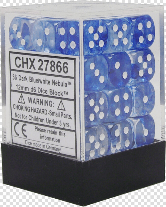 Nebula Dark Blue With White 12mm D6   Box  HD Png DownloadTransparent PNG