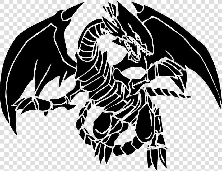 Transparent Blue Eyes White Dragon Png   Blue Eyes White Dragon Black And White  Png DownloadTransparent PNG