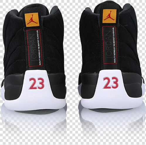 Air Jordan 12 Retro Reverse Taxi   Sneakers  HD Png DownloadTransparent PNG