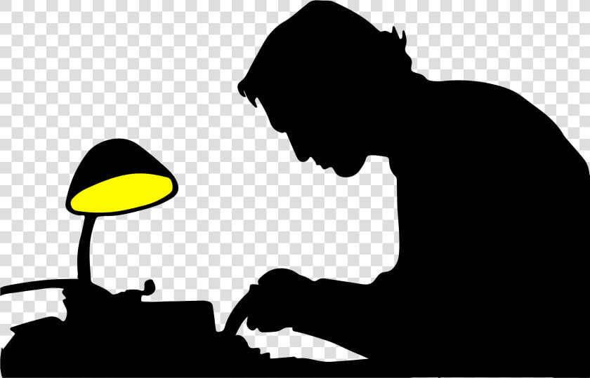 A Sure fire Cure For Writer S Block   Writer Silhouette  HD Png DownloadTransparent PNG