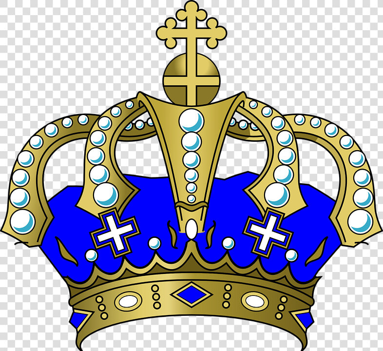 Gold  Crown  Royalty  Coronation  Luxury  Golden   Blue And Gold Crown Clipart  HD Png DownloadTransparent PNG