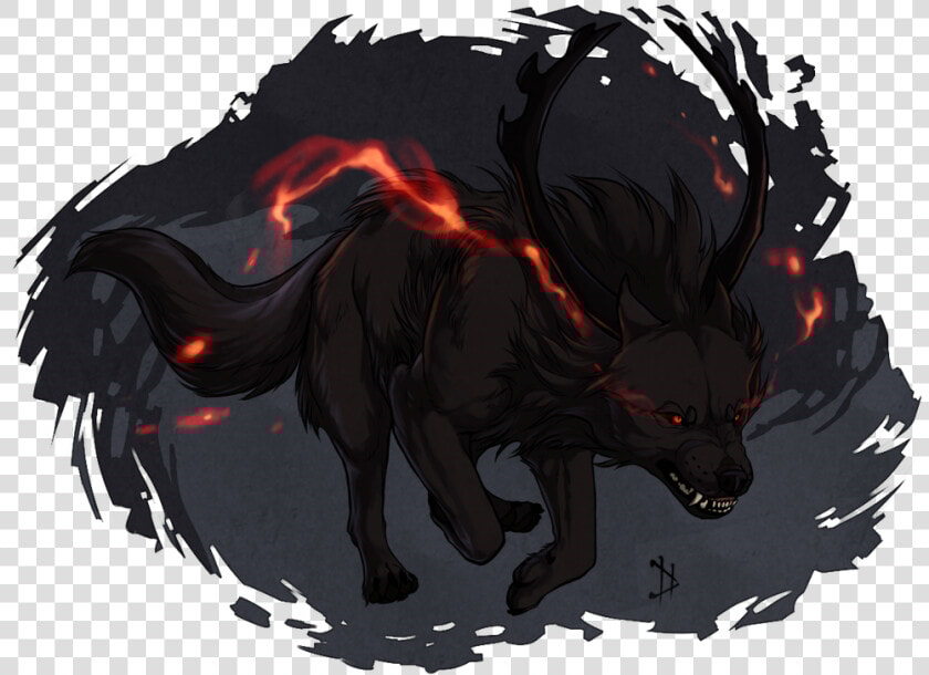 File 54660610c3 Original   Hellhound Demon Drawing  HD Png DownloadTransparent PNG