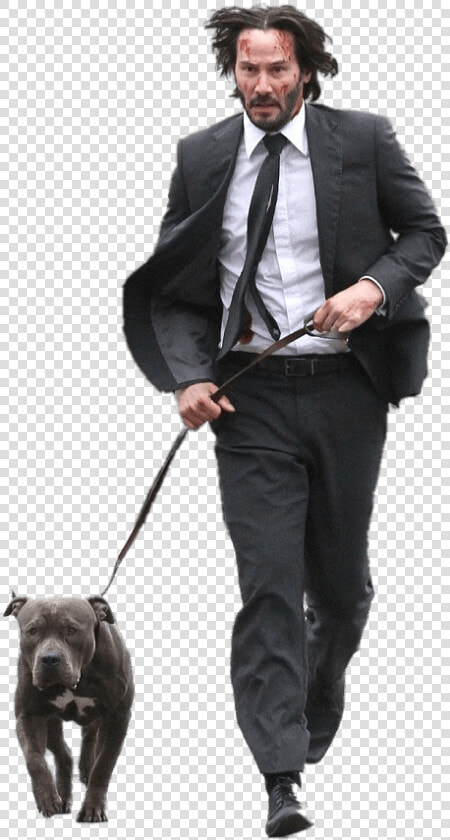 Keanu Reeves Film Scene With Dog   John Wick Png  Transparent PngTransparent PNG