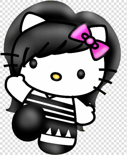 Emo Transparent Image   Hello Kitty Emo Png  Png DownloadTransparent PNG