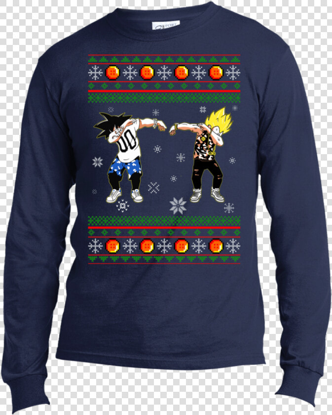 Goku Vegeta Dab Ugly Christmas Sweater   Las Vegas Raiders T Shirt  HD Png DownloadTransparent PNG