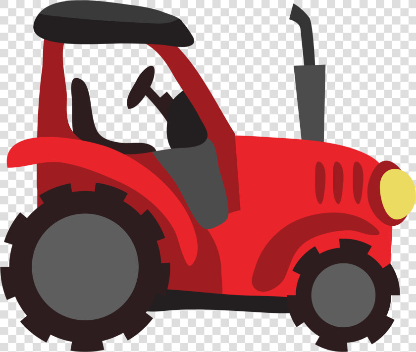 Transportation Clipart Tractor   Tractor Red Clip Art  HD Png DownloadTransparent PNG