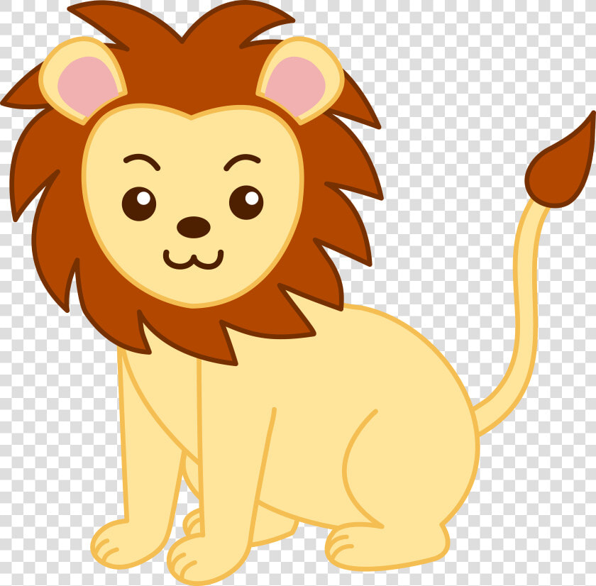 Jpg Royalty Free Stock Cute Cartoon Animals Little   Cartoon Lion Face Drawing  HD Png DownloadTransparent PNG