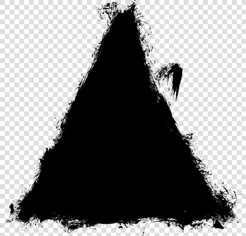 Triangle Png White Free Download   Brush Stroke Triangle Png  Transparent PngTransparent PNG