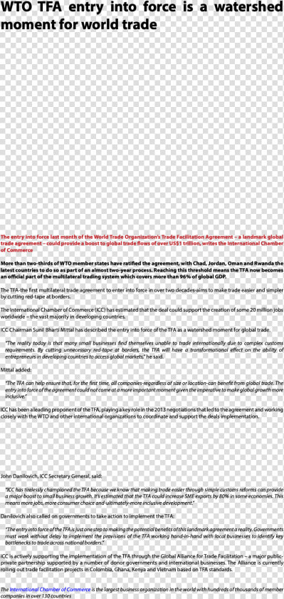 Wto Tfa Entry Into Force Is A Watershed Moment For   Powerhouse Mechanic  HD Png DownloadTransparent PNG