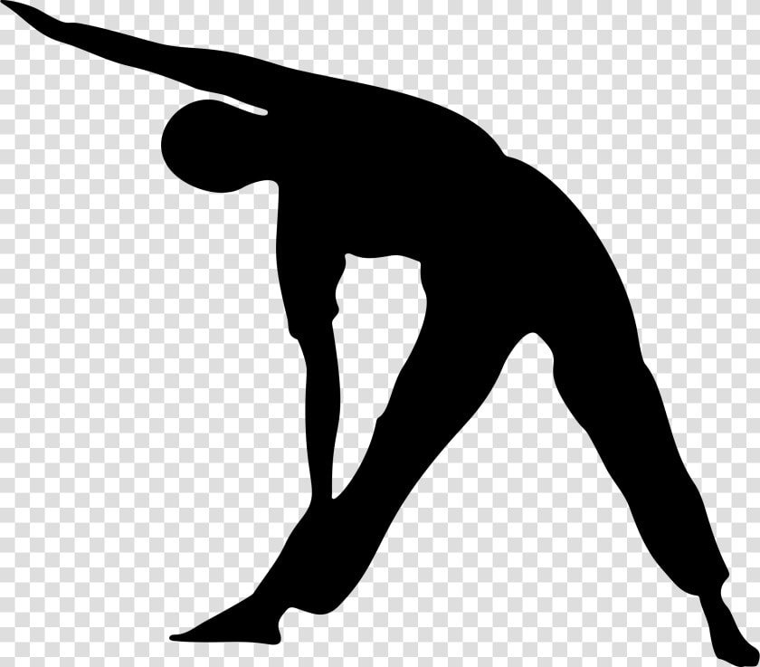 Silhouette Big Image Png   Stretching Clip Art  Transparent PngTransparent PNG