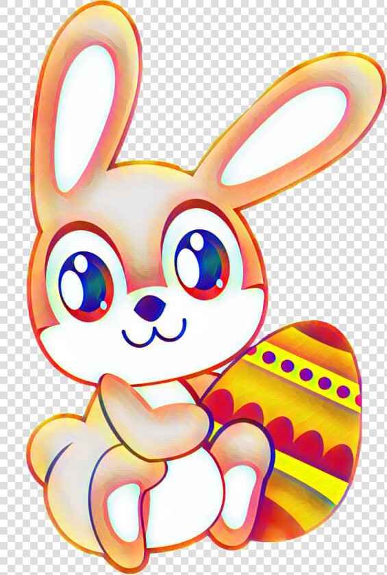  desafio  pascua  conejodepascua  chocolate  stickers   Cute Cartoon Bunny  HD Png DownloadTransparent PNG