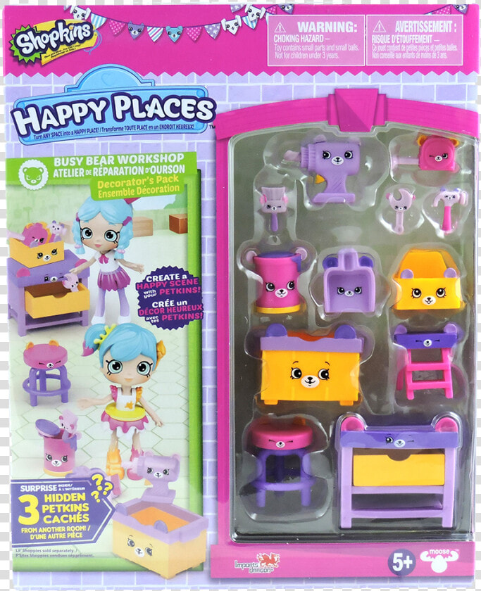 Shopkins Happy Place Busy Bear Workshop  HD Png DownloadTransparent PNG