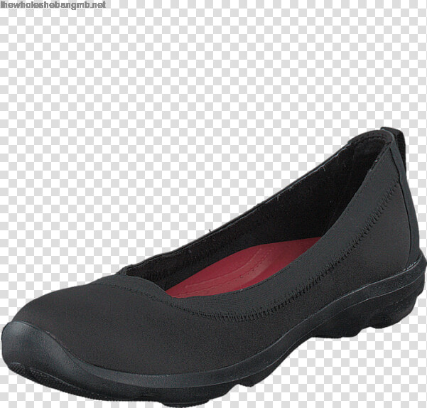 Women S Crocs Busy Day Stretch Flat Black black   Slip on Shoe  HD Png DownloadTransparent PNG