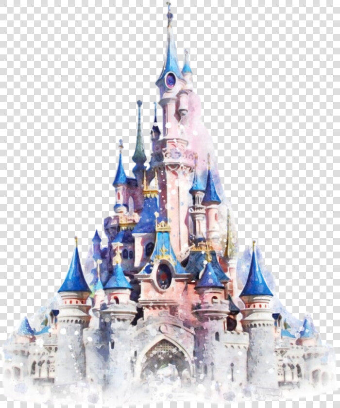  watercolor  castle  kingdom  cinderella  princess   Disneyland Park  Sleeping Beauty  39 s Castle  HD Png DownloadTransparent PNG