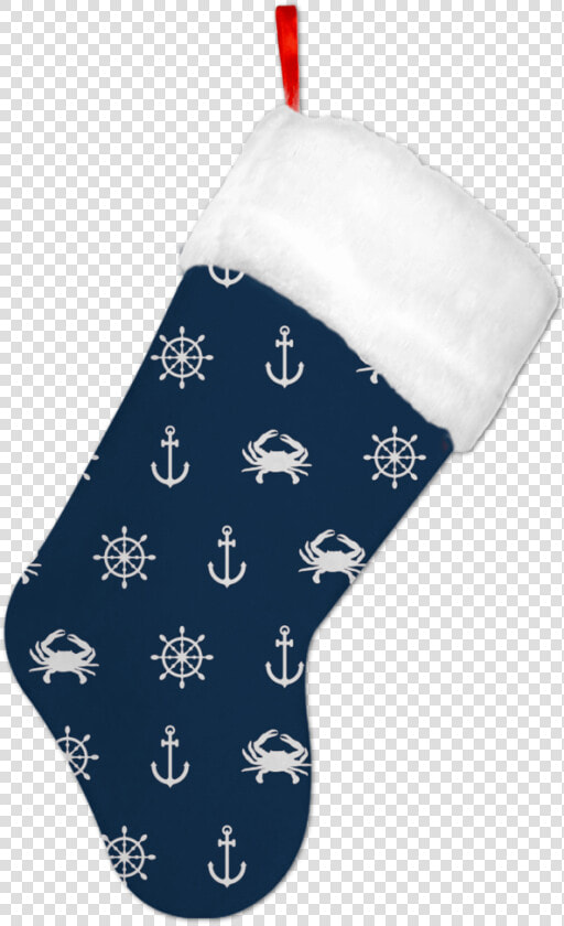 Nautical Crab And Anchor   Christmas Stocking   Christmas Stocking  HD Png DownloadTransparent PNG