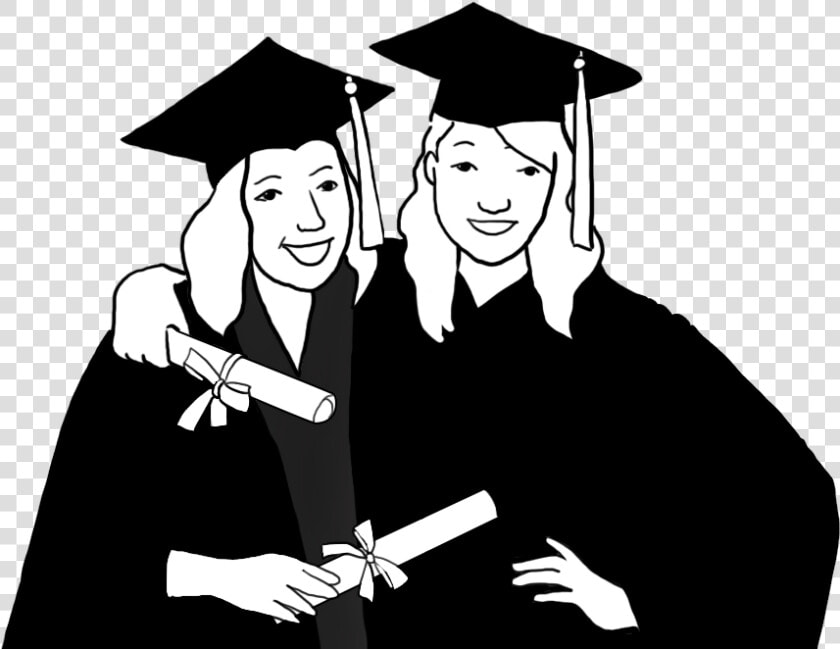 Graduation Clipart   Graduation Png Black And White  Transparent PngTransparent PNG
