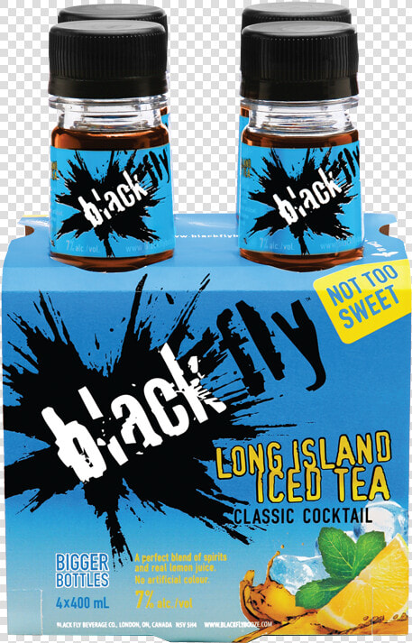 Black Fly Long Island Iced Tea 4 X 400 Ml   Black Fly Iced Tea  HD Png DownloadTransparent PNG