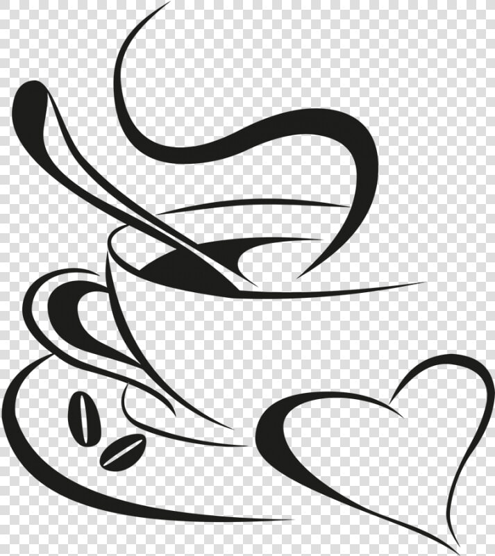 S Sticker Mural Tasse Caf C A Coeur D C Acoration Interieur   Dibujo Tazas De Cafe  HD Png DownloadTransparent PNG