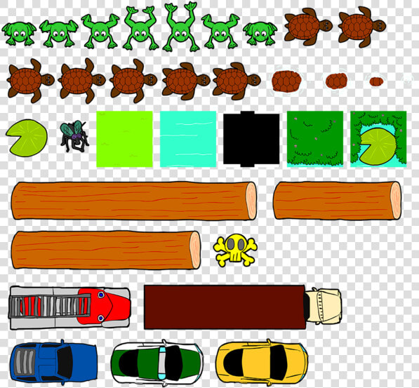 Game Graphics Png Sprite   Frogger Sprite Sheet  Transparent PngTransparent PNG