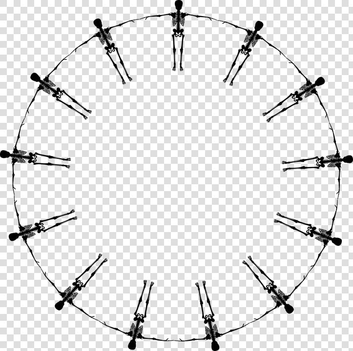 Bones  Dead  Figure  Halloween  Human  People  Person   Skull In A Circle  HD Png DownloadTransparent PNG