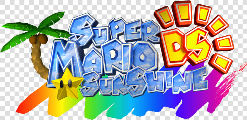 Super Mario Sunshine Is Being Unofficially Ported To   Mario Sunshine Logo Png  Transparent PngTransparent PNG