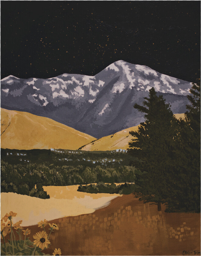 Art Print Missoula Montana Mountains Mtjumbo 5   Summit  HD Png DownloadTransparent PNG