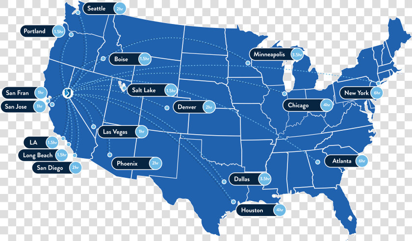 Flight Map For Rno   Hotwire Communications Coverage Map  HD Png DownloadTransparent PNG