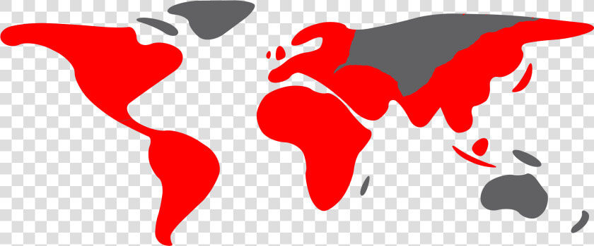 Markets  amp  Industries   Below Sea Level World Map  HD Png DownloadTransparent PNG