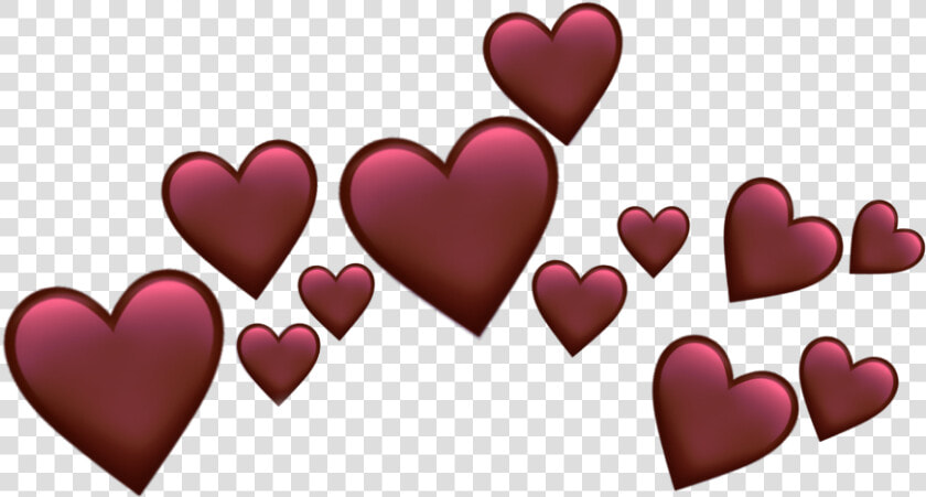  freetoedit  heart  crown  heartcrown  sticker  freestickers   Snapchat Black Heart Filter  HD Png DownloadTransparent PNG