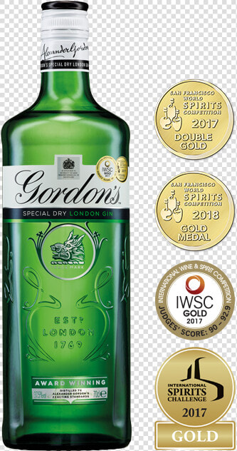 Gordon S London Dry Gin   Green Gin  HD Png DownloadTransparent PNG