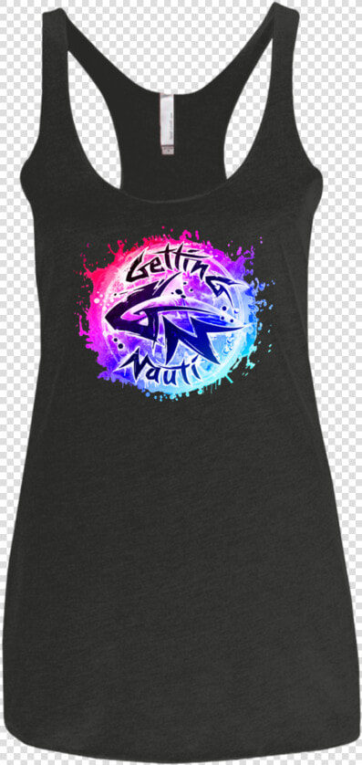 Pink  amp  Blue Splash Ladies   Sleeveless Shirt  HD Png DownloadTransparent PNG