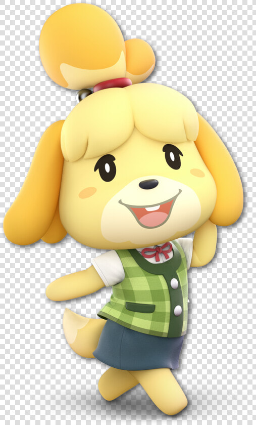 Yellow Mammal Vertebrate Cartoon Stuffed Toy Toy   Isabelle Smash Ultimate Render  HD Png DownloadTransparent PNG