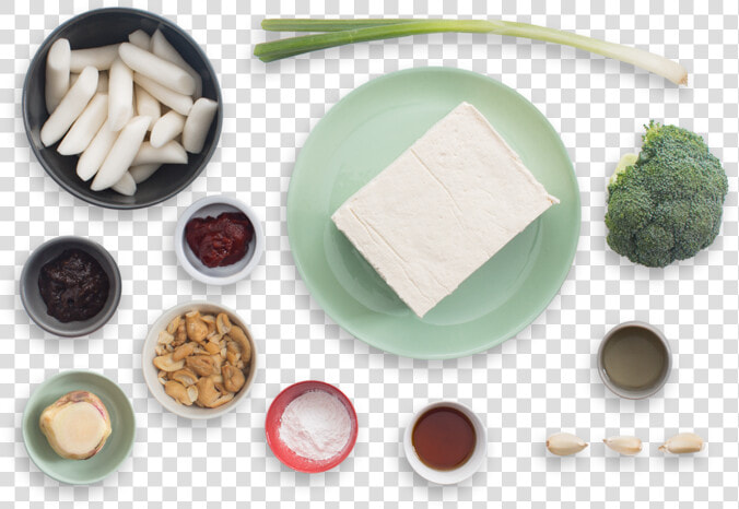 Spicy Korean Rice Cakes With Broccoli  Tofu  amp  Cashews   Broccoli  HD Png DownloadTransparent PNG