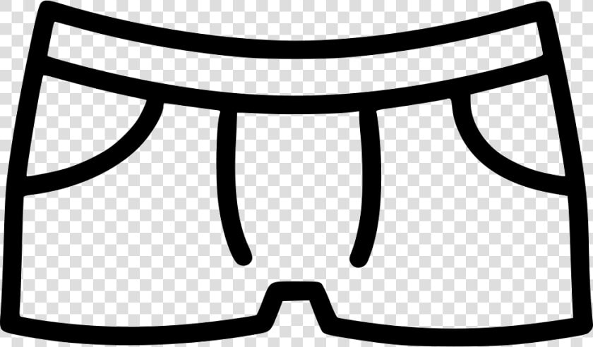 Boxers   Shorts Cartoon Black And White  HD Png DownloadTransparent PNG