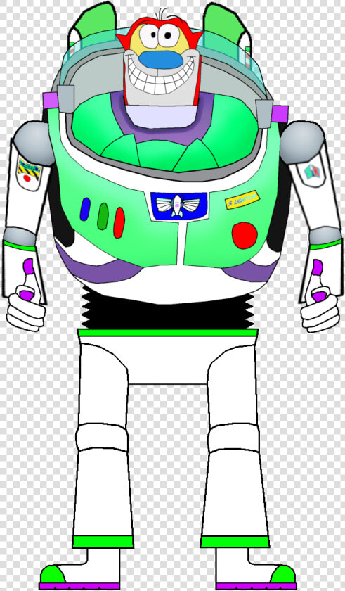 Stimpy As Buzz Lightyear   Cartoon  HD Png DownloadTransparent PNG