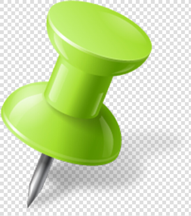 Pin Clipart Bulletin   Push Pin Clipart Green  HD Png DownloadTransparent PNG