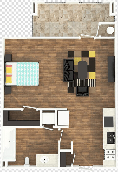 Studio 1 Bathroom Apartment For Rent At Highlander   Highlander North Campus Layouts  HD Png DownloadTransparent PNG