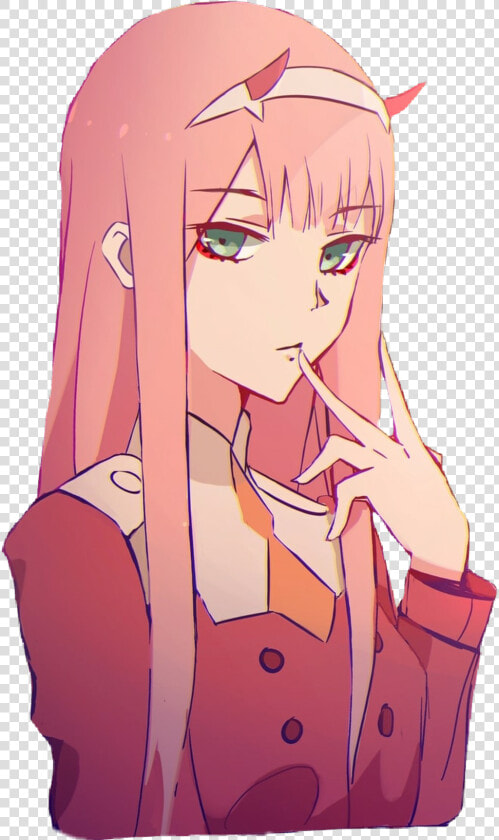  zerotwo  zero  two  darlinginthefranxx  darling  in   Zero Two Fanart Cute  HD Png DownloadTransparent PNG
