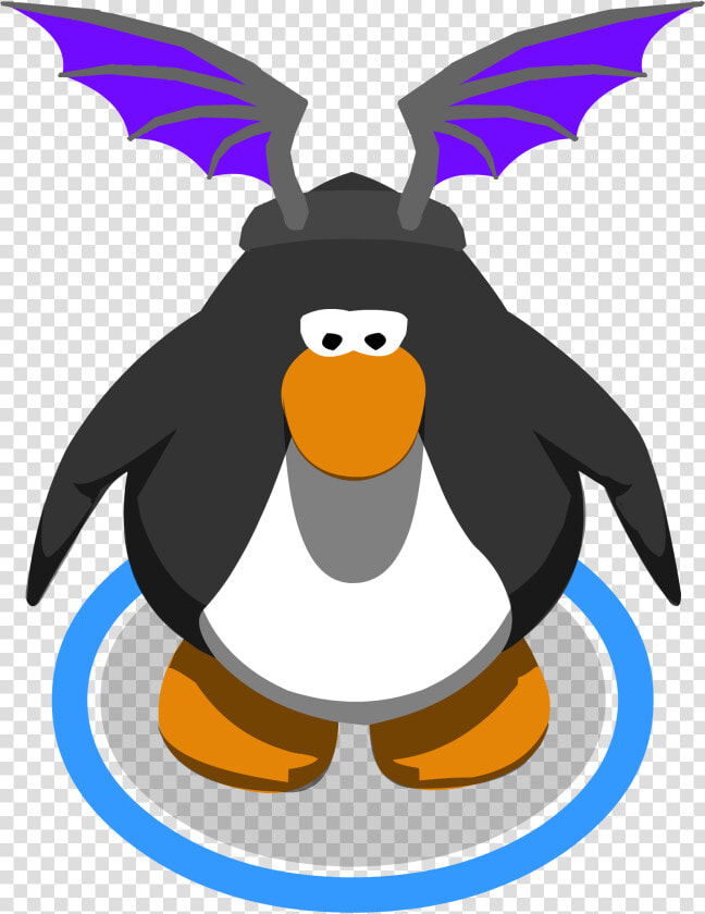 Purple Bat Wings In game   Club Penguin Character In Game  HD Png DownloadTransparent PNG