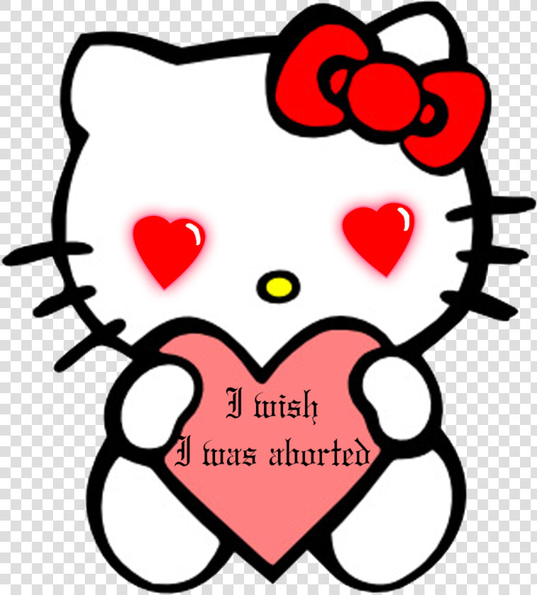 Not Your Bitch Candy Gory Cream Pie Tattoo Artist Usa   Hello Kitty Sketch Drawing  HD Png DownloadTransparent PNG