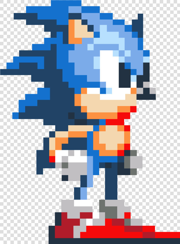 16 Bit Sonic By Nathanmarino d4nscn2   16 Bit Sonic The Hedgehog  HD Png DownloadTransparent PNG