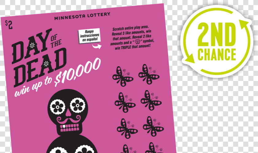 728 Day Of The Dead 2ndchance Main   Day Of The Dead Scratch Off  HD Png DownloadTransparent PNG