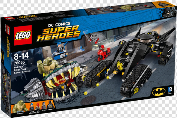 Lego Super Heroes Batman Killer Croc Sewer Smash 76055  HD Png DownloadTransparent PNG